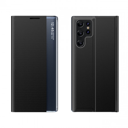 Калъф тип книга New Sleep - Samsung Galaxy S22 Ultra черен
