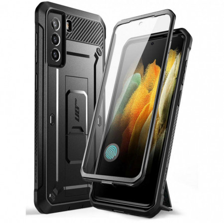 Калъф 360° със стойка и клипс SUPCASE Unicorn Beetle Pro - Samsung Galaxy S21 FE 5G черен