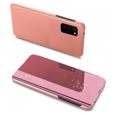 Огледален калъф тип книга Clear View - Samsung Galaxy A03s розов