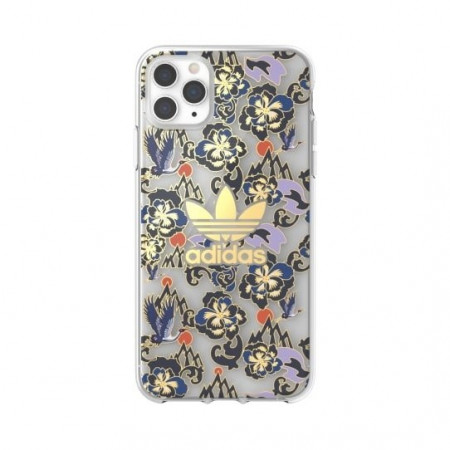 Оригинален гръб ADIDAS OR Clear CNY AOP - iPhone 11 Pro Max златист