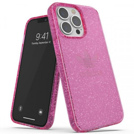 Оригинален гръб ADIDAS OR Protective - iPhone 13 Pro прозрачен / розов с блясък