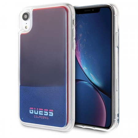Оригинален твърд гръб GUESS California Glow in the dark GUHCI61GLCRE - iPhone XR червен