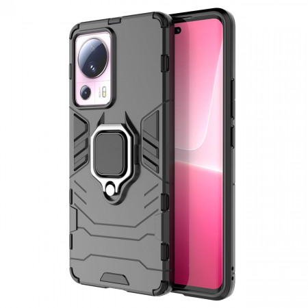 Подсилен гръб със стойка Ring Armor - Xiaomi 13 Lite черен