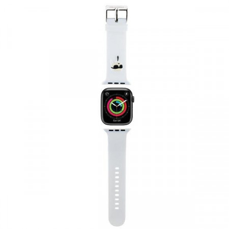 Силиконова каишка Karl lagerfeld 3D Rubber Karl Head strap - Apple Watch Ultra 49mm / Ultra 2 49mm / 45mm Series 9 / 45mm Series 8 / 45mm Series 7 / 44mm SЕ (2nd gen) / 44mm SE / 44mm Series 6 / 44mm Series 5 / 44mm Series 4 / 42mm Series 3 / 42mm Series