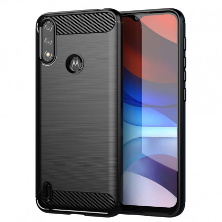 Силиконов гръб Carbon - Motorola Moto E7 Power / E7i Power Power черен