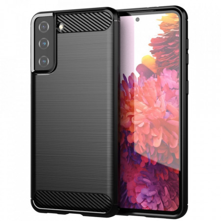 Силиконов гръб Carbon - Samsung Galaxy S21+ 5G черен