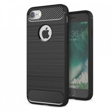 Силиконов гръб FORCELL Carbon - iPhone 6 / 6s черен