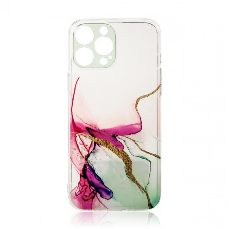 Силиконов гръб Marble - iPhone 12 Pro Max мента