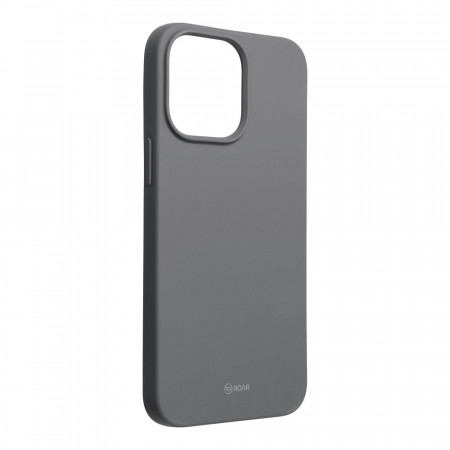 Силиконов гръб Roar Colorful Jelly - iPhone 14 Pro Max сив