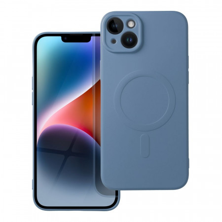 Силиконов гръб Silicone Mag Cover - iPhone 14 Plus син