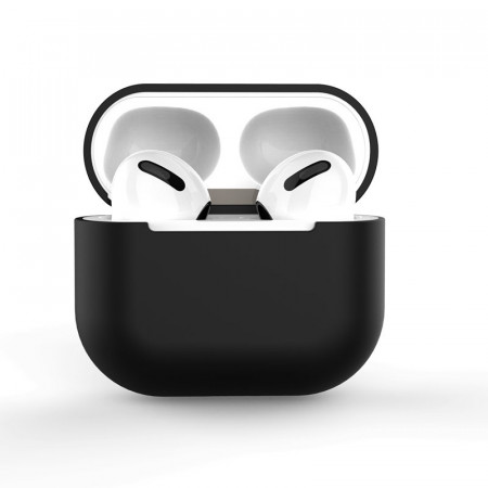Силиконов калъф за слушалки – AirPods 1 / 2 черен (C)