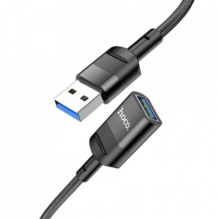 Удължител On-the-Go Hoco USB Type A 5A U107 1.2m черен