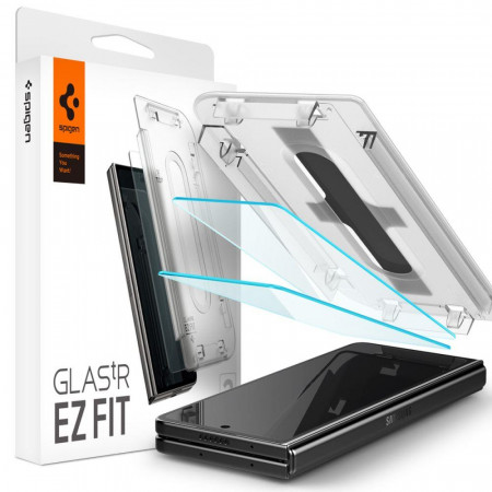 2 бр. плосък стъклен протектор SPIGEN TR EZ Fit - Samsung Galaxy Z Fold5 прозрачен