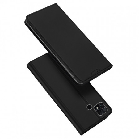 Dux Ducis Skin Pro case for Xiaomi Poco C40 cover with flip card wallet stand черен