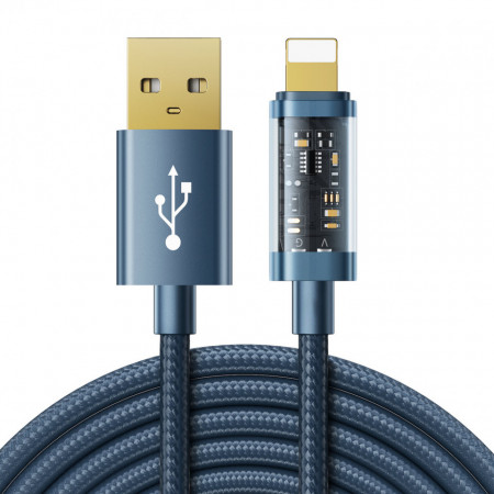 JOYROOM USB кабел - Lightning - charging / data transmission 2,4A 20W 2m син (S-UL012A20)