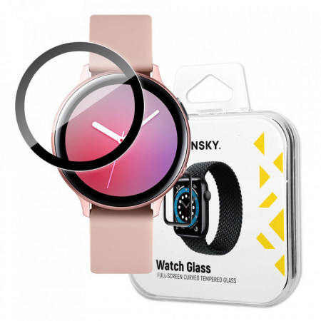 Wozinsky Watch Glass Hybrid Glass for Samsung Galaxy Watch Active 2 44 mm черен