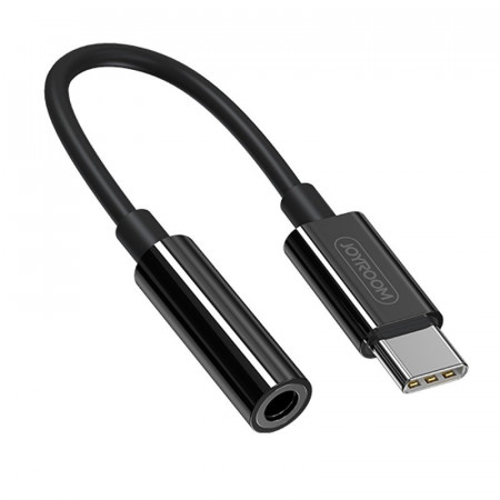 Адаптер за слушалки JOYROOM USB Type C към мини жак 3.5mm (SH-C1) черен