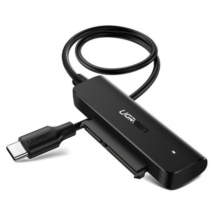 Адаптер Ugreen 2.5'' SATA III 3.0 HDD SSD към USB Type C 3.2 Gen 1 (SuperSpeed USB 5Gbps) (70610 CM321) черен