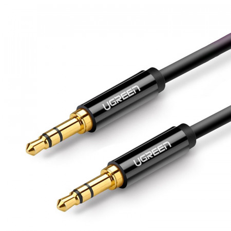 Аудио кабел UGREEN жак 3.5mm 1m черен (AV112)