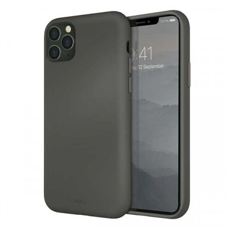Гръб UNIQ Lino Hue - iPhone 11 Pro Max сив