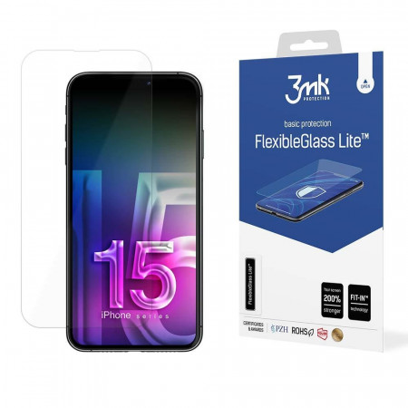 Гъвкав протектор 3mk Flexible Glass Lite - iPhone 15 Pro Max