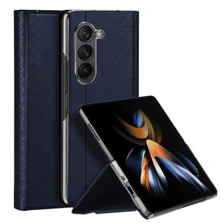 Калъф от еко кожа DUX DUCIS Bril - Samsung Galaxy Z Fold5 син