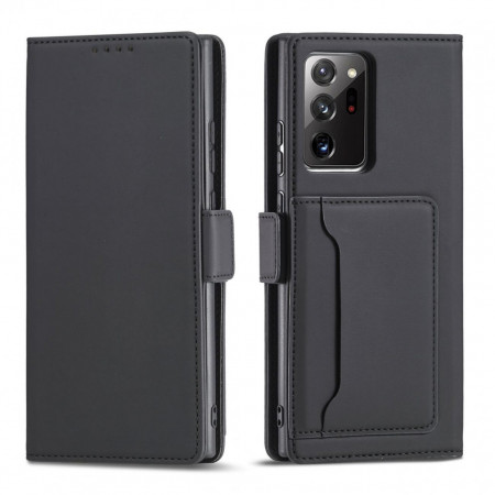 Калъф тип книга с външен джоб Magnet Card - Samsung Galaxy S22 Ultra черен