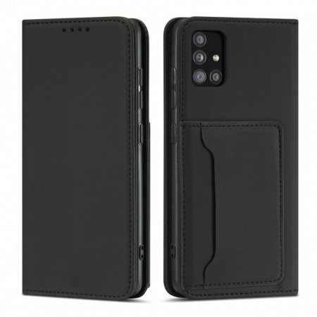 Калъф тип книга с външен джоб Magnet Card - Xiaomi Redmi Note 11 Pro / 11 Pro 5G / 11E Pro 5G черен