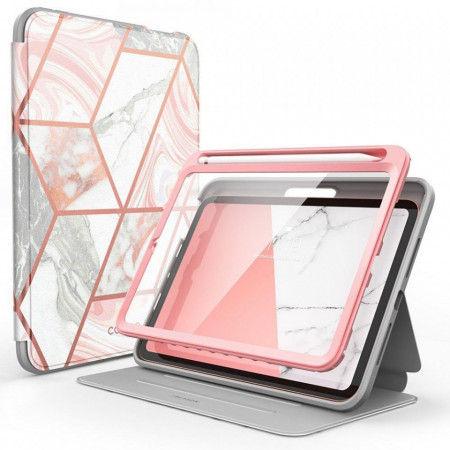Калъф 360° с магнитен капак и място за стилус SUPCASE Cosmo Pencil - iPad mini 8.3" (6th gen 2021) Marble