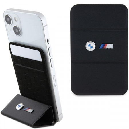 Магнитен джоб за карти със стойка BMW M Edition Collection BMWCSMMPGK MagSafe черен