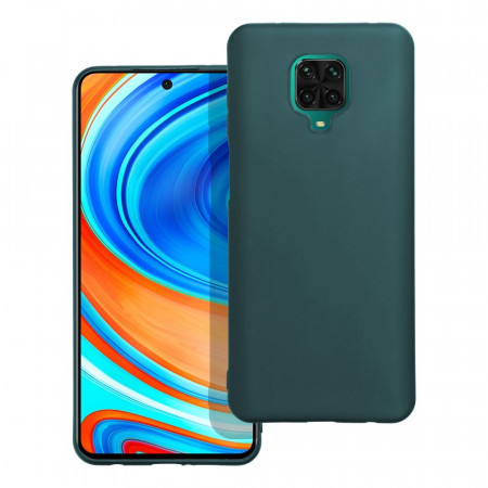 Матов силиконов гръб MATT - Xiaomi Redmi Note 9 Pro / 9S / 9 Pro Max тъмнозелен