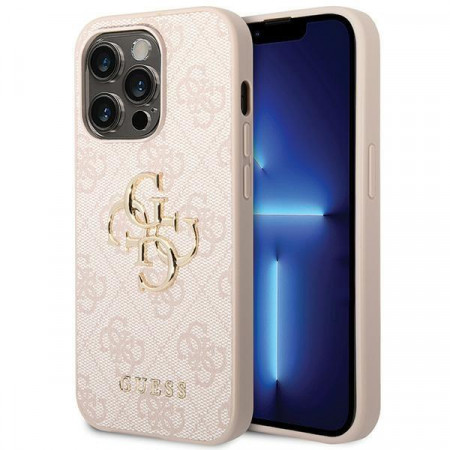 Оригинален гръб GUESS 4G Big Metal Logo - iPhone 15 Pro розов