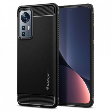 Оригинален гръб SPIGEN Rugged Armor - Xiaomi 12 / 12X черен мат