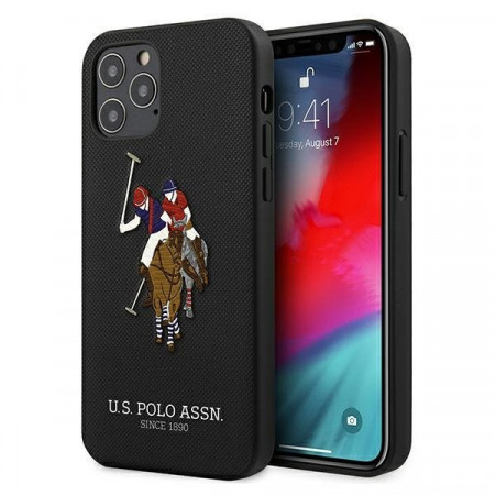 Оригинален гръб US POLO Polo Embroidery USHCP12LPUGFLBK - iPhone 12 Pro Max черен