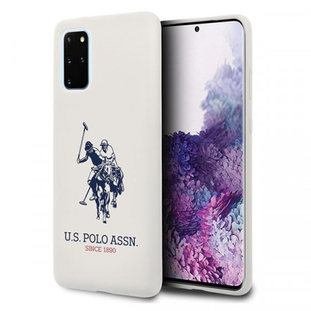 Оригинален гръб US POLO Silicone USHCS67SLHRWH - Samsung Galaxy S20+ / S20+ 5G бял