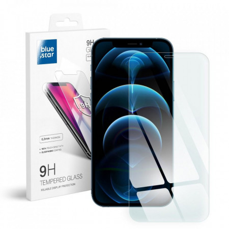 Плосък закален стъклен протектор Blue Star - iPhone 12 Pro Max прозрачен