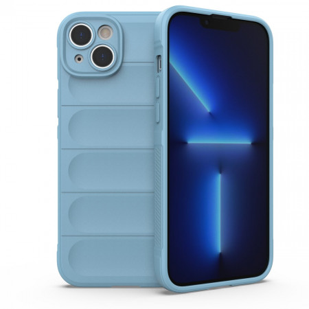 Подсилен гъвкав гръб Magic Shield - iPhone 14 Plus светлосин