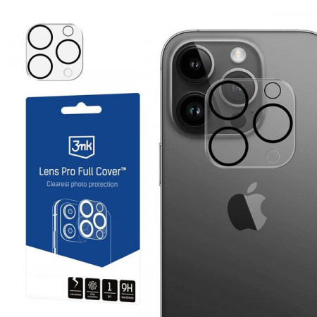 Подсилен протектор за камера с пълно покритие 3mk Lens Pro Full Cover - iPhone 11 Pro / 11 Pro Max