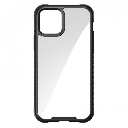 Прозрачен твърд гръб с рамка JOYROOM Frigate - iPhone 12 Pro Max черен