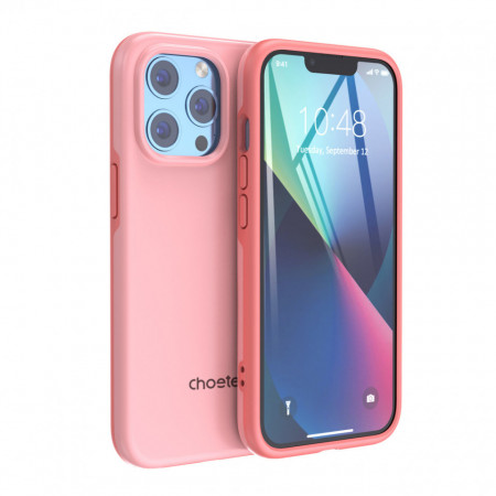 Противоударен гръб CHOETECH MFM Anti-drop MagSafe - iPhone 13 Pro розов