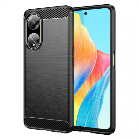 Силиконов гръб Carbon - OPPO A98 черен