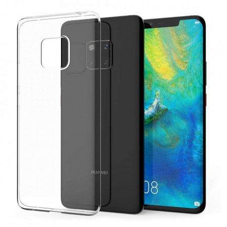 Тънък силиконов гръб 0.5mm - Huawei Mate 20 Pro прозрачен