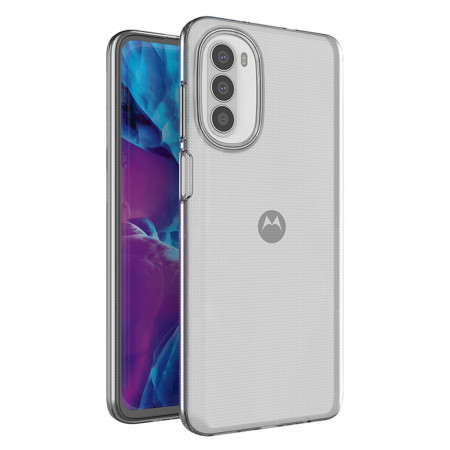 Тънък силиконов гръб 0.5mm - Motorola Moto G82 / Moto G52 прозрачен