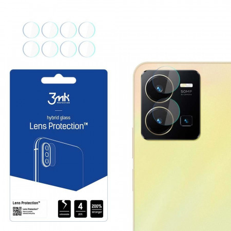 4 бр. гъвкав протектор за камера 3mk Lens Protection – Vivo Y35 4G