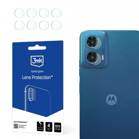 4 бр. гъвкав протектор за камера 3mk Lens Protection - Moto g34 5G