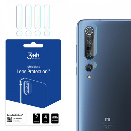 4 бр. гъвкав протектор за камера 3mk Lens Protection - Xiaomi Mi 10 Pro