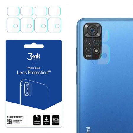 4 бр. гъвкав протектор за камера 3mk Lens Protection - Xiaomi Redmi Note 11 / 11S
