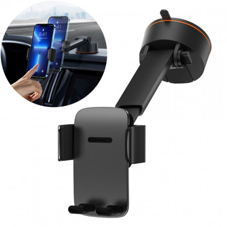 Baseus Easy Control Pro cockpit / grille holder черен (Suction Cup Version) (SUYK020001)