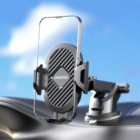 Dudao Telescopic Gravity Car Windshield Mount Holder черен (new F2S черен)
