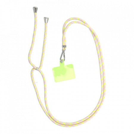 SWING pendant - the phone / with length adjustment up to 82.5 cm / on the shoulder or neck сив / жълт